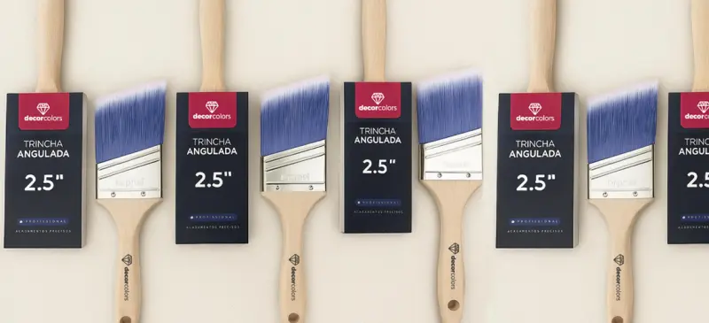 Descubra o Pincel trincha premium profissional angulada